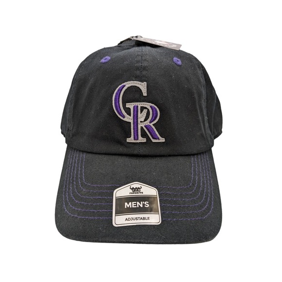 MLB Other - MLB Colorado Rockies Cap Hat Adult‎ Adjustable Black Cotton Men Women Baseball